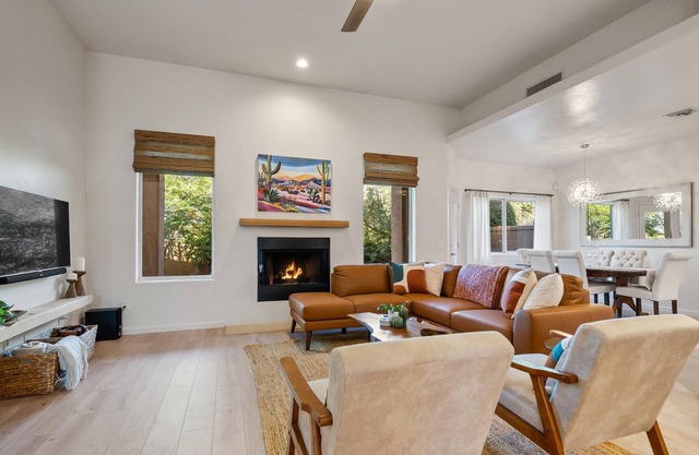 REDUCED 1st SEASON! Gated Modern Home, Heated Pool & Spa. Conveniently Located