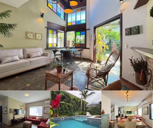 Refugio Completo Piscina Privativa, Ar-Condicionado em Todos os Espaços Churrasqueira, Jardim e Enxoval Incluso 200m da Praia