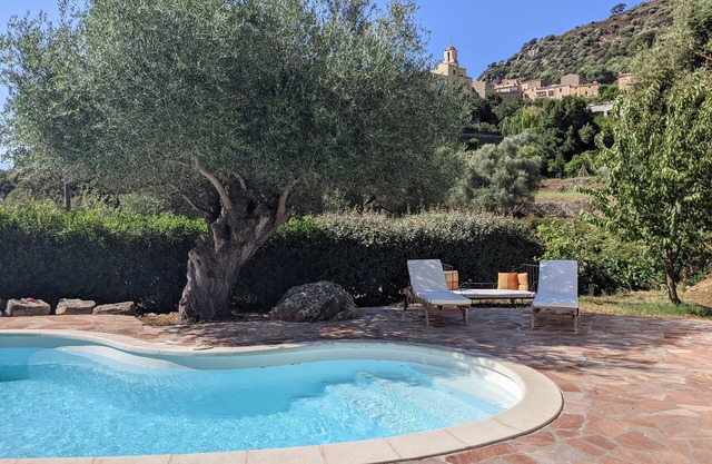 Renovated village house - Heated swimming pool - Beautiful view - Near Calvi