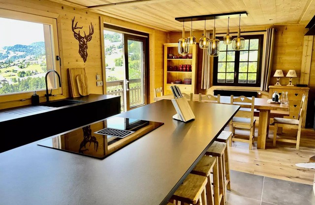 Residence Chez Simone - Chalet Simone overlooking a typical village in Val d'Arly