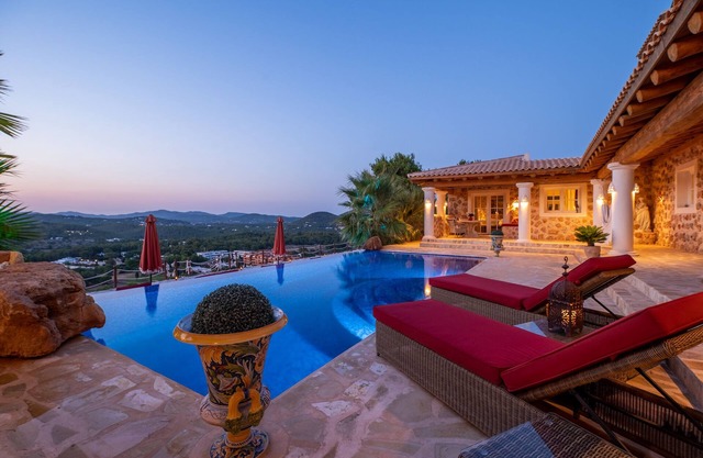 Romantic luxury villa close to Ibiza town with stunning view to sunset