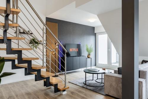 Roof-Suite 02 I Aufzug I BBQ I WiFi I Balkon I TV