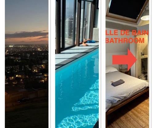Rouen ECO LODGES maison entière avec terrasse dans jardin potager piscine parking
