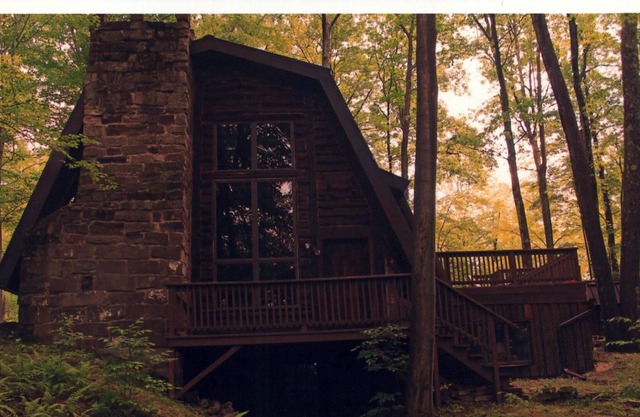 Rustic log home located in a gated resort community near many outdoor activies.