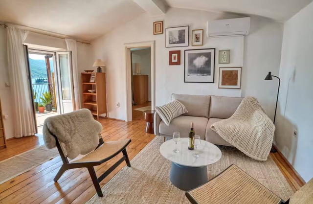 Scenic 2BR in Perast w/2 Balconies & Bay View