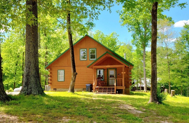 Scenic Hilltop Cabin on TN River w Firepit, Grill, WIFI, Full Kitchen, H2O views