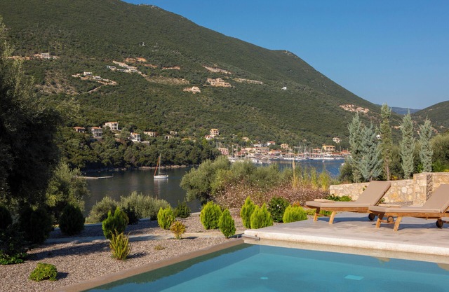 Sea View Villa Anasa with private sea access and infinity pool