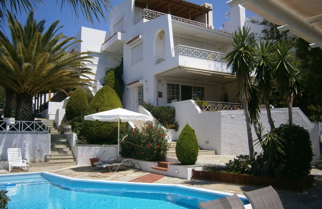 Seaview Villa Angelina with private pool and top floor studio