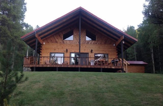 Secluded Glacier Meadow Log Home