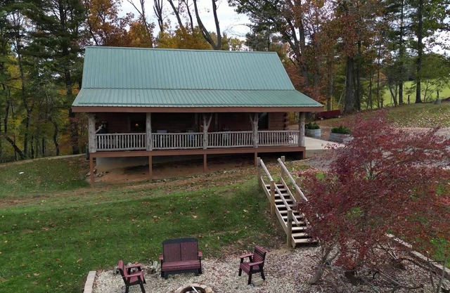 Secluded Log Cabin in Mountains