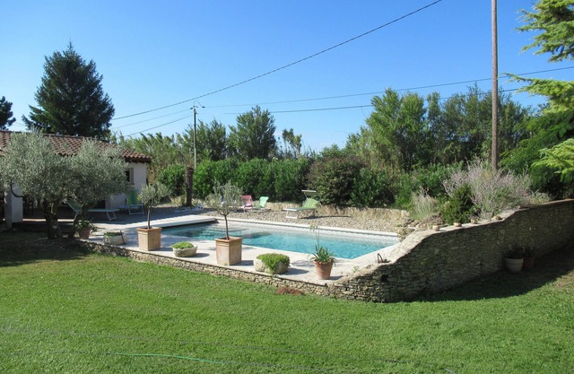 Self-contained apartment with swimming pool