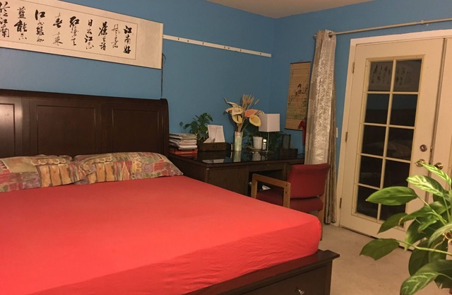 Separated Master bedroom with privacy