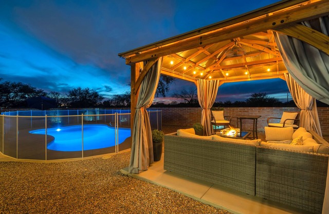 Serene Getaway with Mountain Views and Private Salt Pool