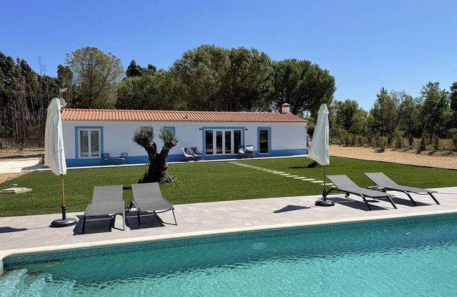 Serene house with pool in a private pine forest