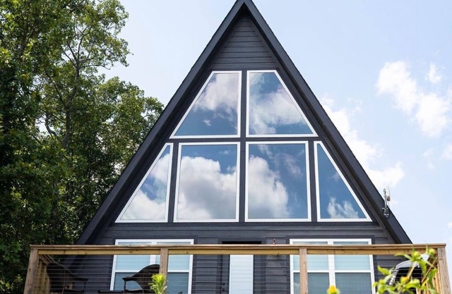 Seven Hollows Modern A-Frame on Petit Jean Mountain