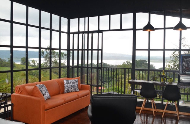 Sitting on stilts, Stuido Wow has spectacular volcano, lake & rain forest views!