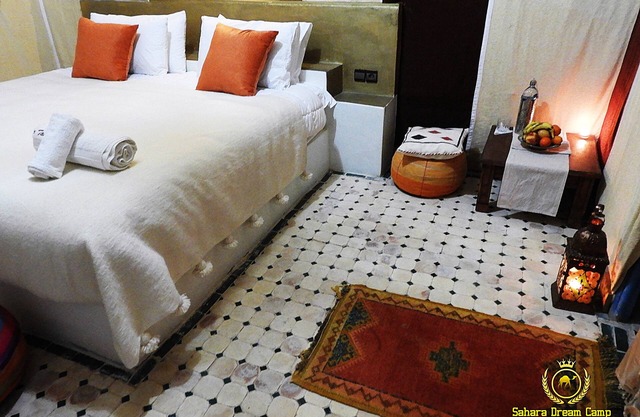 Sleeping in a luxury tent in Merzouga
