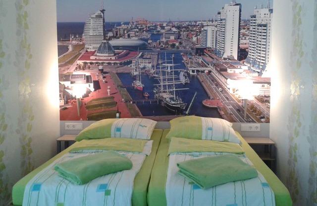 "Sleeping in the harbor for two"