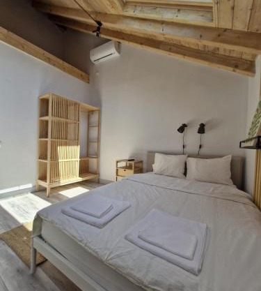 Small attic room with private bathroom