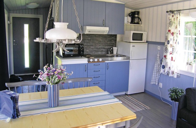 Small, well used cottage with terrace at the back.