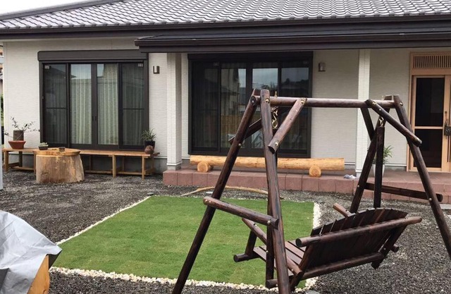 SOZENSYA 駅、高速インターに近い新築日本家屋です。庭が広く、BBQも楽しめます。