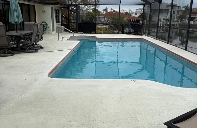 Spacious 4BR Waterfront Home w/Heated Pool, Dock & Gulf Access, Sleeps 14+