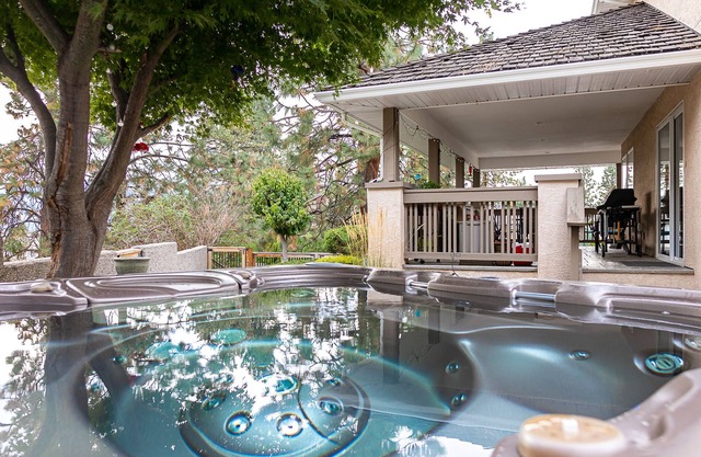 Spacious family home, pool table, hot tub, sauna, gym and office.