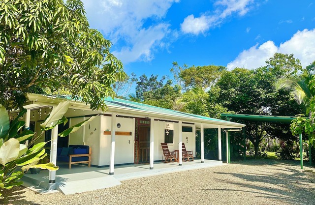 Spacious rental home on the outskirts of Puerto Jimenez with WiFi, AC & garden