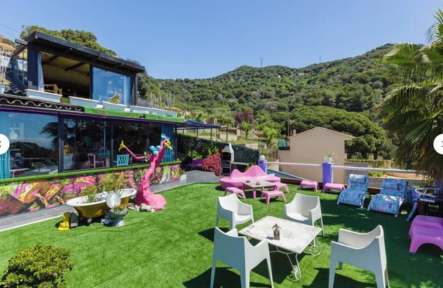 Spectacular sea and mountain views in a house designed by an artist