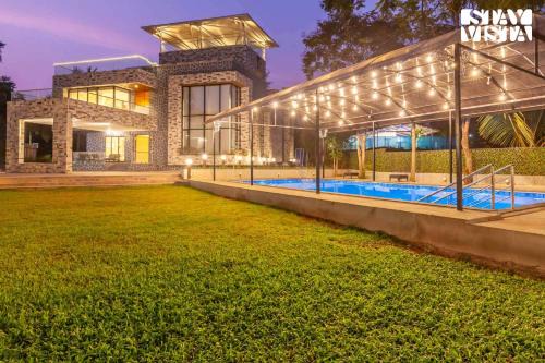 StayVista's Greystone Estate with Pool, Terrace, and Snooker Table