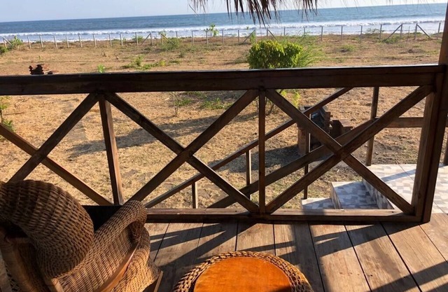 Steps to Surf – Beachfront Loft Cabana with Kitchenette