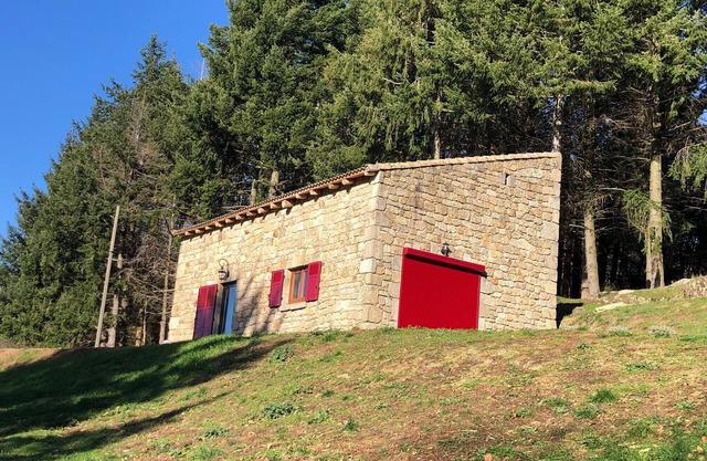 Stone and wood character house in a newly converted sheepfold.