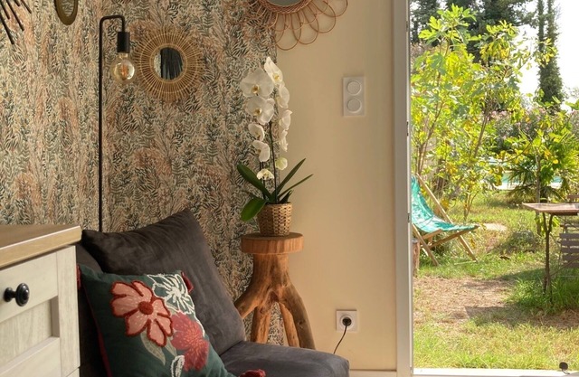 Studio Avec Terrasse et Jardin en Campagne, Paisible, Lumineux et Climatisé !