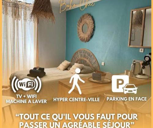 Studio Boho-Chic en centre ville