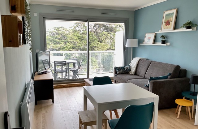 Studio Cabine Immeuble Front de mer Pornichet, Parking, Terrasse