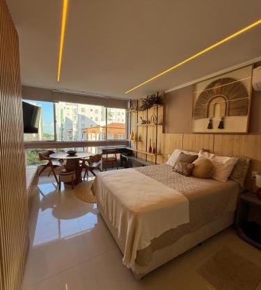 Studio luxo em Santos vista ao mar