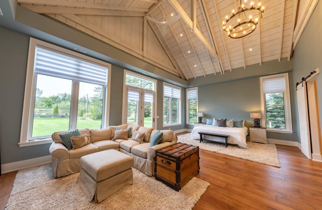 Stunning 6+ bdrm, 4 bath log cabin with spectacular large addition.