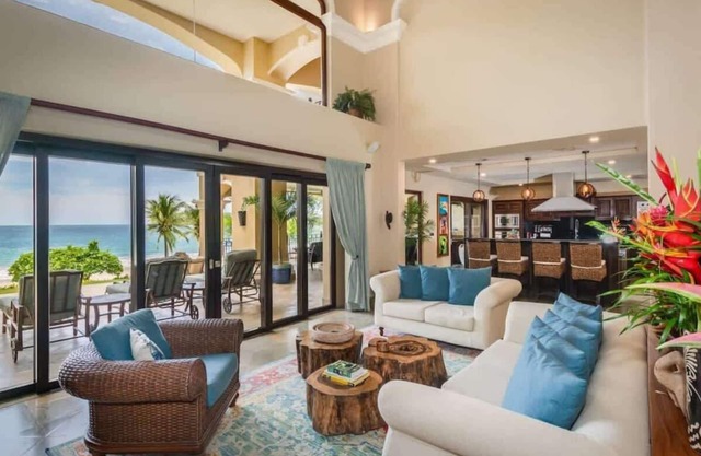 Stunning Luxury Mansion in Playa Flamingo with Six Bedrooms and Beachfront Acces
