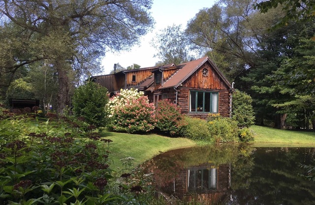 Stunning, Secluded Log Home Surrounded by Woods and Water
