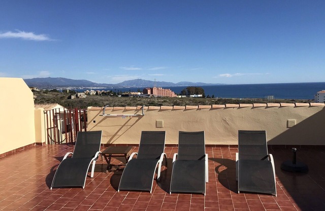 Stunning two bedroom apartment 500 metres from the beach with sea views.