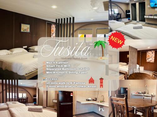 Stylish, Modern Room for 4-6, City View, Tusita