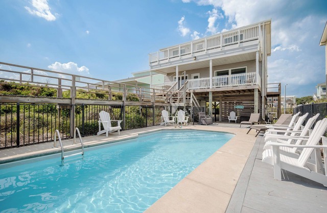 Summerchase: Oceanfront Home with Private Swimming Pool, Covered Porch, Decks