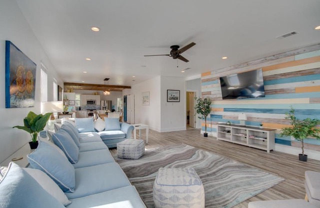 Sunny Waveland Home Rental with Pool Walk to Beach!