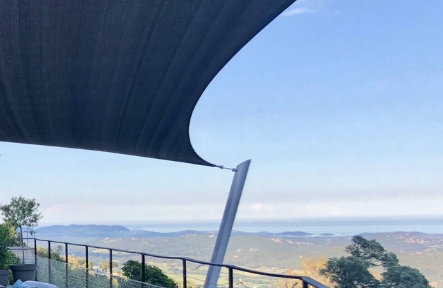 Superb house, pool and terraces overlooking porto vecchio, exceptional view.