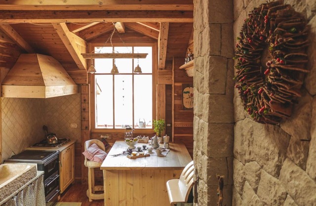 Surrounded by greenery in the beautiful Enchanted Valley of the Mocheni Valley.