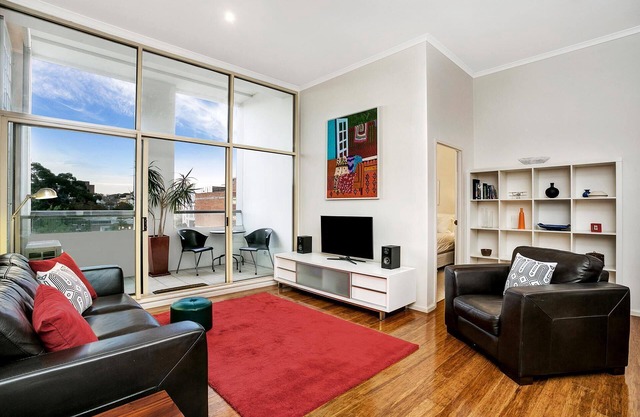 Surry Hills- SHILL - Campbell Street - Spacious 2BR Warehouse Apartment with Balcony Pool in The Carlisle, Surry Hills
