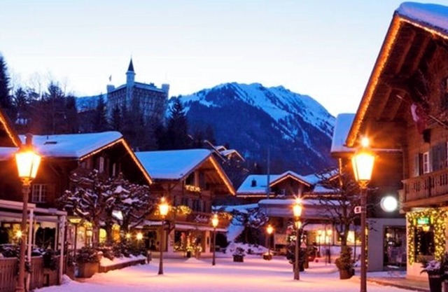 Take in the beauty of this classical Alpine Gstaad chalet Near all ski stations