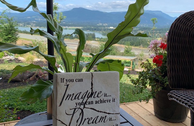 Taste The View: A dream view of the mountains and lake