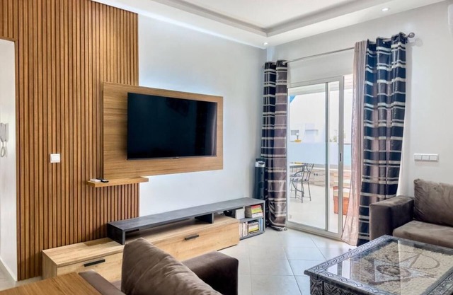 Terrace with bioclimatic pergola - High-end apartment in Imi Ouaddar