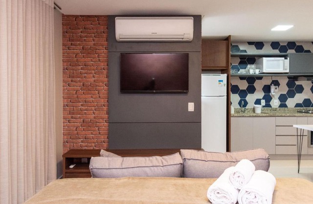 TH2004 Flat aconchegante no 20 andar do Ed The Expression com vista linda para cidade - Setor Bueno